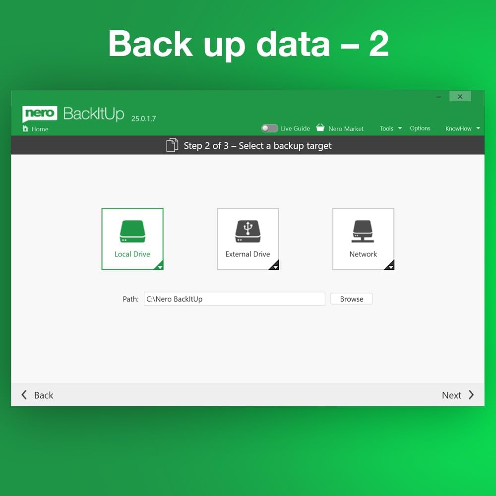 Nero BackItUp – Data Backup Software | Automatic Backup, Data Recovery, Cloud Backup, Fully Automated | Lifetime License | 1 PC | Windows 11/10/8/7 - BACKUPMYFILESNOW