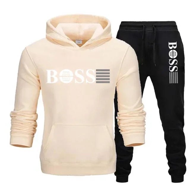New autumn and winter men's long - sleeved hoodie; pants two - piece set of fashionable outdoor sportswear. - BACKUPMYFILESNOW.COM®