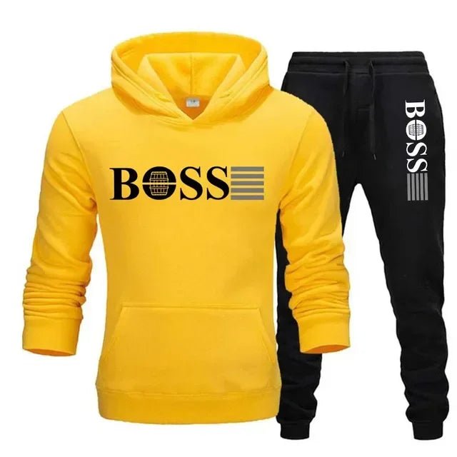 New autumn and winter men's long - sleeved hoodie; pants two - piece set of fashionable outdoor sportswear. - BACKUPMYFILESNOW.COM®