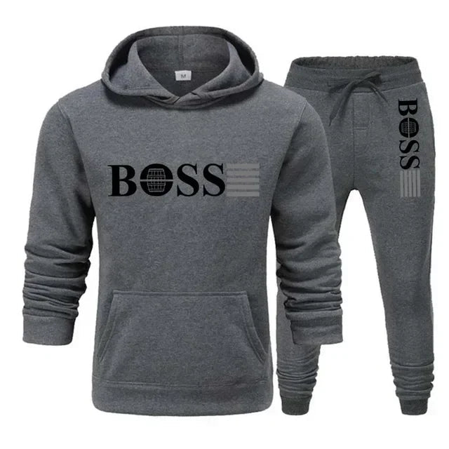 New autumn and winter men's long - sleeved hoodie; pants two - piece set of fashionable outdoor sportswear. - BACKUPMYFILESNOW.COM®