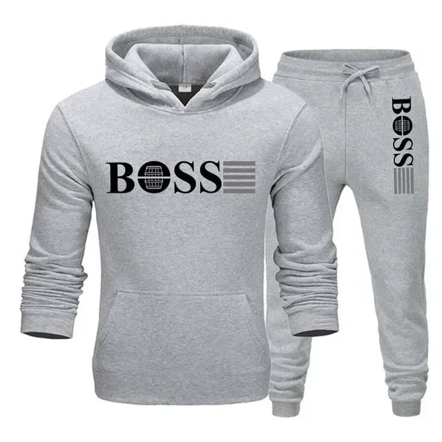 New autumn and winter men's long - sleeved hoodie; pants two - piece set of fashionable outdoor sportswear. - BACKUPMYFILESNOW.COM®