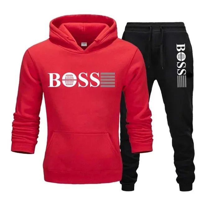 New autumn and winter men's long - sleeved hoodie; pants two - piece set of fashionable outdoor sportswear. - BACKUPMYFILESNOW.COM®