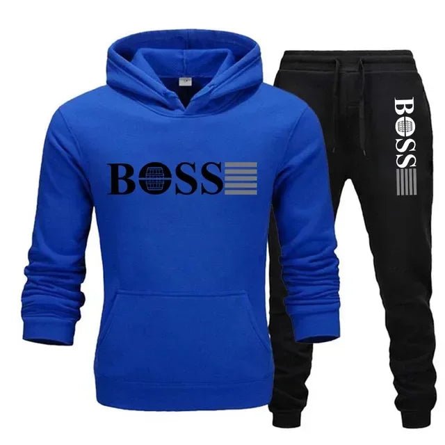 New autumn and winter men's long - sleeved hoodie; pants two - piece set of fashionable outdoor sportswear. - BACKUPMYFILESNOW.COM®
