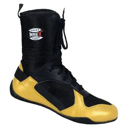 Men's wrestling shoes by MNEX PRO FIGHTING LIMITED, designed for boxing, Muay Thai, kickboxing, and martial arts training.