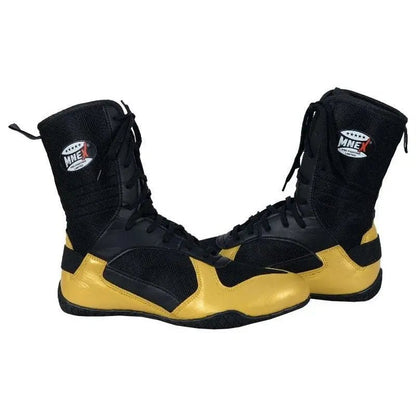 Men's boxing shoes from MNEX PRO FIGHTING LIMITED, designed for wrestling, Muay Thai, and kickboxing sparring martial arts training.