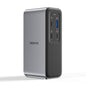 Grey New Era Fashion LLC USB C laptop docking station with 4K HDMI, 100W PD charging, 10 Gbps data transfer, and gigabit Ethernet port.