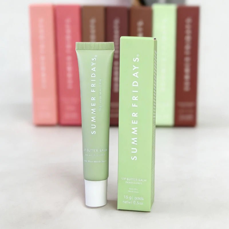 NEW Summer Fridays Mini Lip Gloss Set Vanilla Beige Lip Balm Long Lasting Moisturizing Smooth Soft Tube Makeup Lip Care Suit - BACKUPMYFILESNOW.COM®