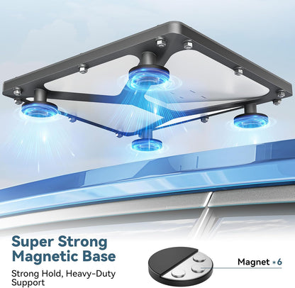 Nogoal Starlink Mini Magnetic Roof Mount with protective cover, ideal for RV, truck, boat, camping, and off-road setups.
