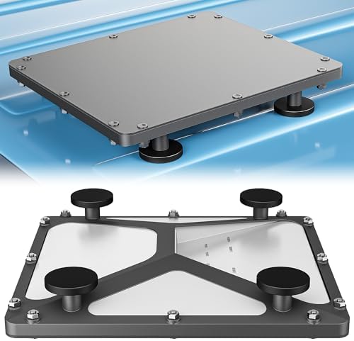 Nogoal Starlink Mini Magnetic Mount with protective cover, silver roof mount for RV, truck, boat, camping, and off-road use.