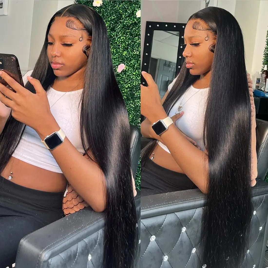 NOLLIPOPCO 32 Inch 13x6 Lace Front Wigs Human Hair HD Straight Lace Front Wigs Human Hair Pre Plucked 180% Density 12A Human Hair Lace Front Wigs Glueless Wigs Human Hair for Black Women - BACKUPMYFILESNOW