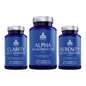 Assorted Thrivous Nootropic Stack dietary supplement bottles with labels and caps, ready for cognitive enhancement use.