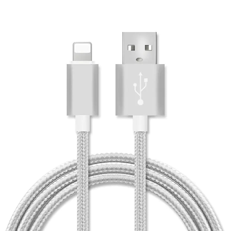 Nylon Braided Aluminum Alloy Charging Cable for Apple/Android