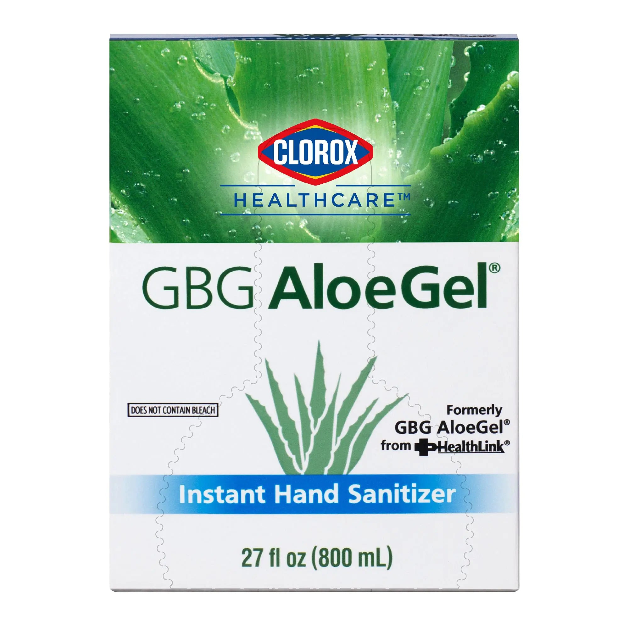 Clorox Healthcare GBG Aloe Hand Sanitizer Gel Beach Free Instant Refill Bag in Box 27oz 800ml Hand Sanitizer Refill Aloe Hand Sanitizer Dispenser Refill Travel Sanitizer