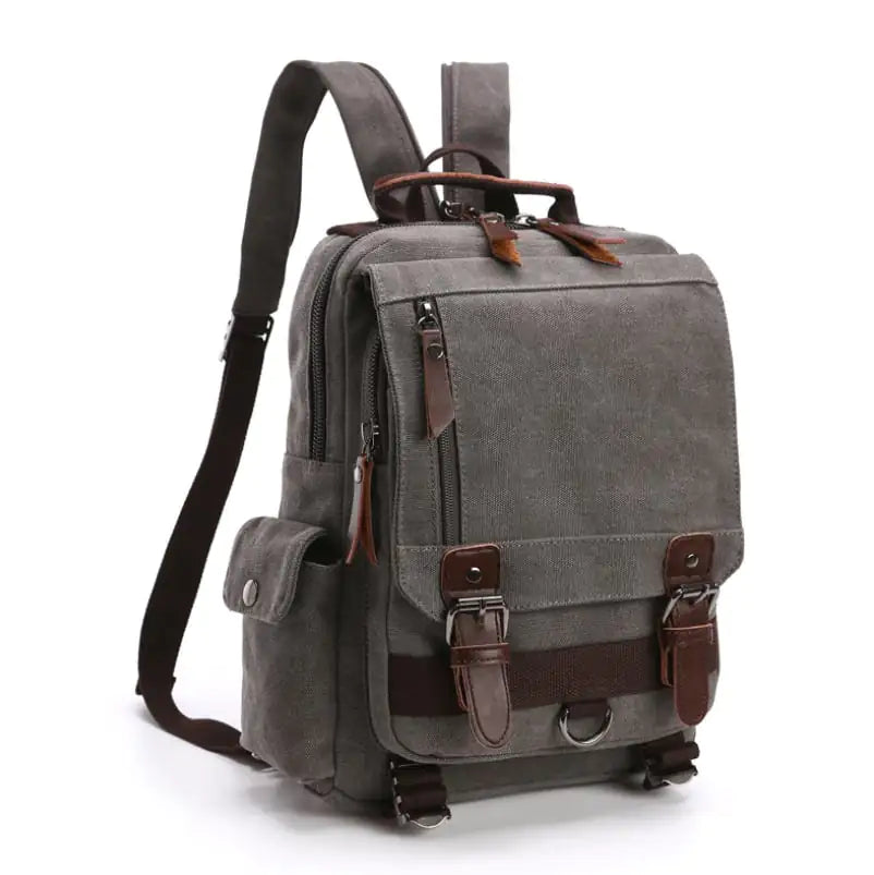 Casual Canvas Backpack for Outdoor Travel