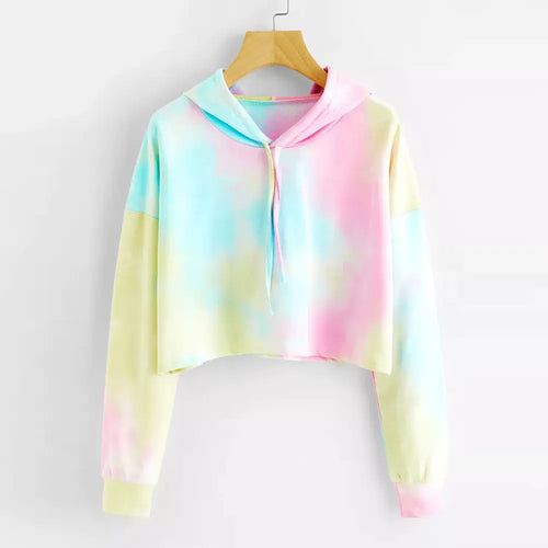 Women's 2020 Autumn Winter Tie-Dye Hooded Sweatshirt - Cozy & Chic in 4 Colors