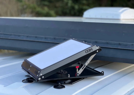 Black Odin Hardware Starlink Mini Tuff Mount for secure outdoor installation of Starlink satellite dishes.