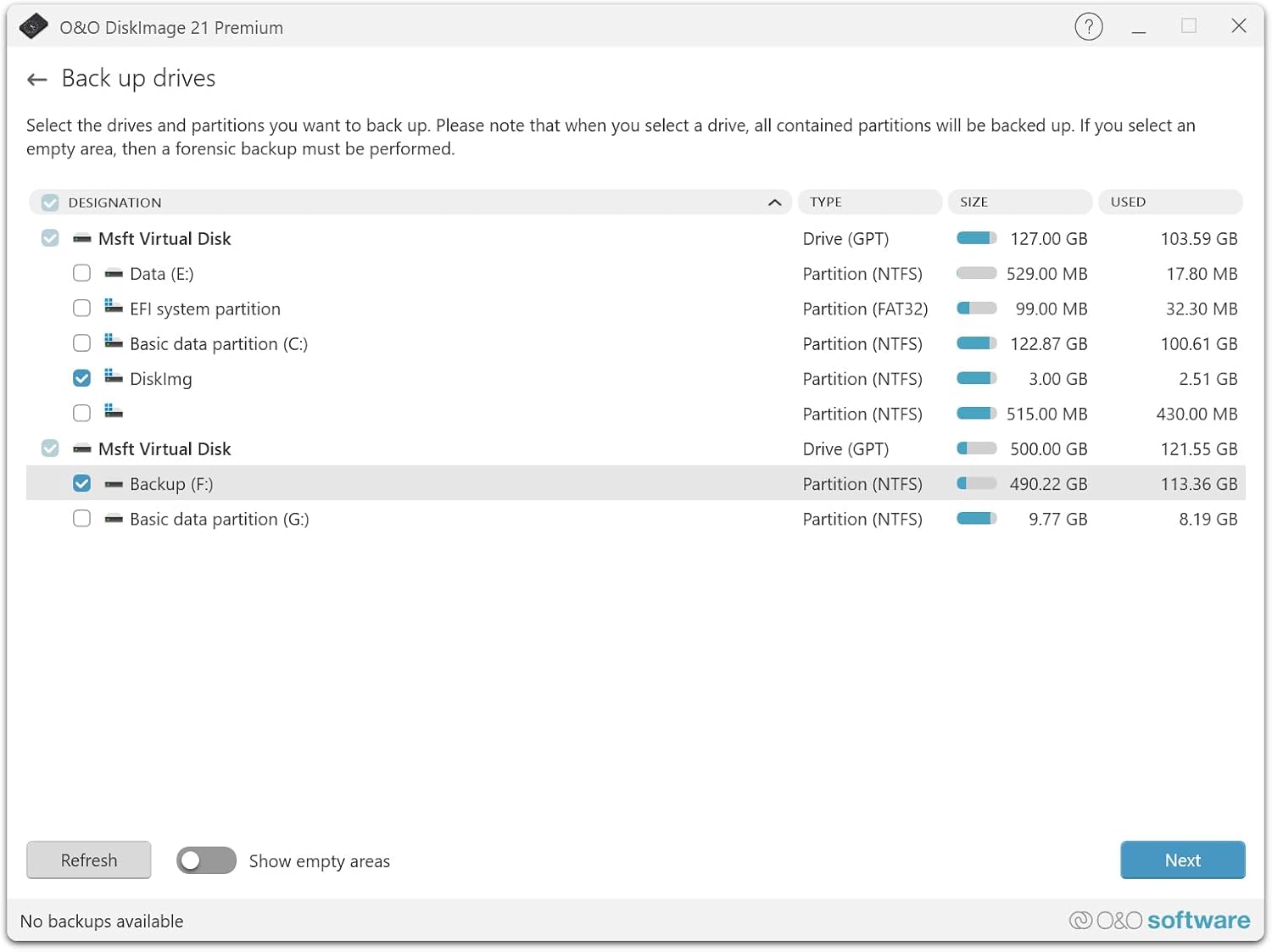 O&O DiskImage 21 Premium - Reliable data backup for Windows PCs, hard drives +SSDs. System recovery, disk cloning + data loss protection for Win 11, 10 - BACKUPMYFILESNOW
