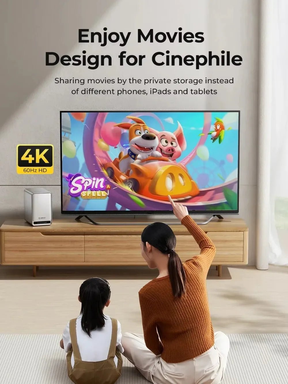 ORICO NAS Storage 2/5 Bay Personal Cloud Network Storage External Hd Case Supports Remote Access,Shared Data, for Pc Case RAID - BACKUPMYFILESNOW