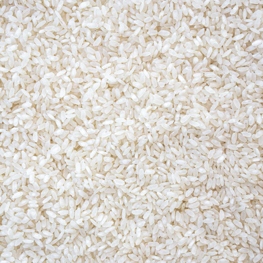 S101 Hasata Osmancik rice in 1kg bag, showing a close-up of the rice grains in a clear bag with label.