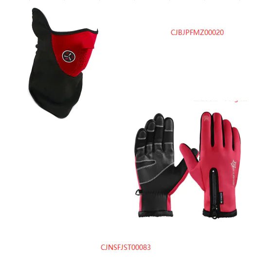 Outdoor Cycling Face Mask and Winter Riding Gloves - BACKUPMYFILESNOW