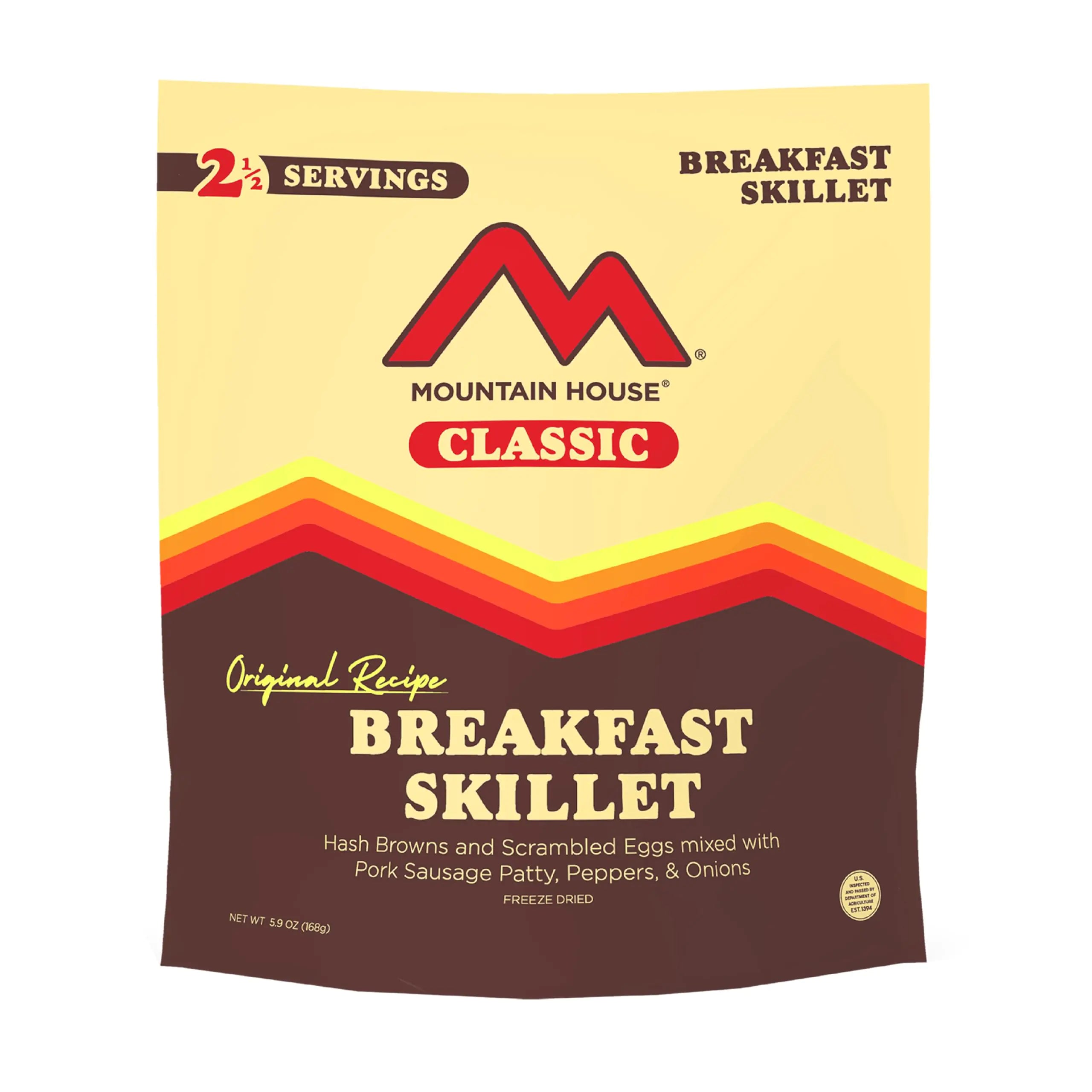 Mountain House Classic Breakfast Skillet | Freeze Dried Backpacking & Camping Food | 2.5 Servings