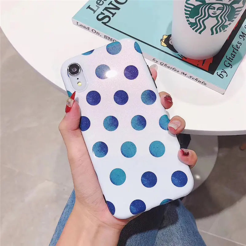 Pearl Dot Soft Case for iPhone XS Max and 8 Plus