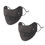 Hymeiluely Winter UV Face Mask Windproof Breathable Washable Sun Protection Face Shield For Men Women Running Cycling Hiking Working (dark gray)