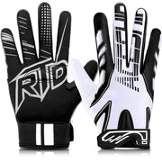 ACETHO SBR Baseball Batting Gloves Batting Gloves and Comfortable Softball Batting Gloves Youth Batting Gloves for Adult (White Youth XS-S)