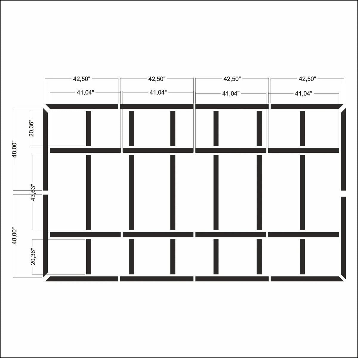 Board and Batten Wall Accent Kit | Pre-Cut & Ready to Assemble