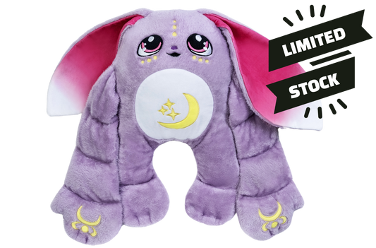 Moon Pals 5lb Hugger Plush Opal, soft and cuddly stuffed animal with shiny opal-like accents, perfect for comfort and play.