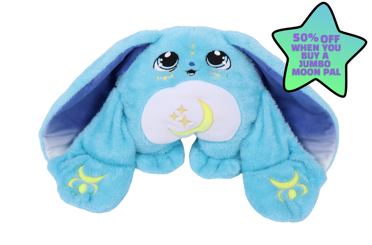 Moon Pals Bo Jr. 2.5lb Hugger Plush toy featuring soft, cuddly plush fabric in a friendly, character design.