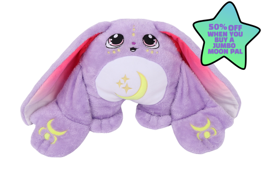 Moon Pals Opal Jr. 2.5lb Hugger Plush plush toy with soft, colorful fabric and a cute, friendly design.