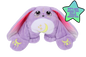 Moon Pals Opal Jr. 2.5lb Hugger Plush plush toy with soft, colorful fabric and a cute, friendly design.
