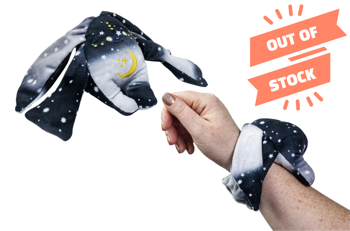 Moon Pals Zero Mini Wrist Hugger Plush wrist hugger in soft, colorful fabric featuring a cute plush design.