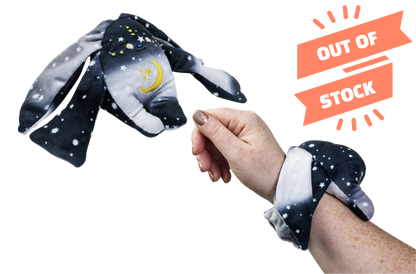 Moon Pals Zero Mini Wrist Hugger Plush wrist hugger in soft, colorful fabric featuring a cute plush design.