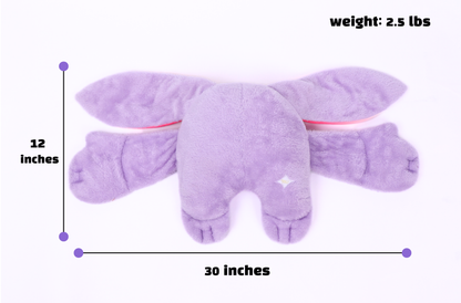 Moon Pals Opal Jr. 2.5lb Hugger Plush plush toy featuring a soft, cuddly design with pastel colors and adorable animal details.