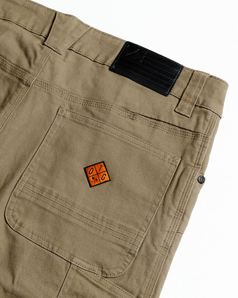 Off The Grid Surplus Trailblazer Boot Cut Pants in Coyote, rugged outdoor pants with a tailored fit and durable fabric.