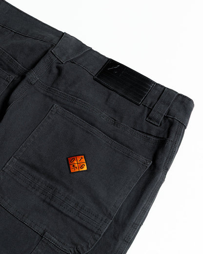 Off The Grid Surplus Trailblazer Taper Fit Pants in vintage black, slim-fit casual pants with pockets and tapered design.