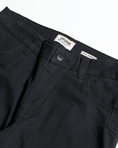Off The Grid Surplus Trailblazer Standard Fit Pants in vintage black, showing the black pants with tailored fit and durable fabric.