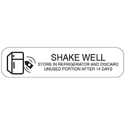 Accessories from Pasteur Pharmacy with storage and handling instructions: refrigerate, shake well, use within 14 days.
