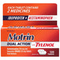 Motrin Dac with Tylenol tablets in blister pack, part of action and toy figures collection by Pasteur Pharmacy.
