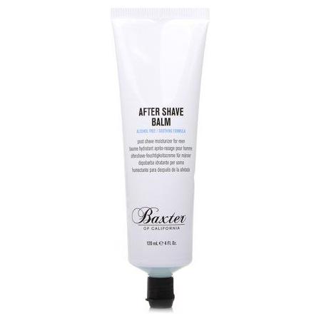 Baxter of California after shave balm in a 4 oz container, soothing skincare product for post-shaving comfort.