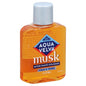 Aqua Velva Musk Scent After Shave in a 3.5 oz bottle, designed for men, with a sleek container and classic branding.