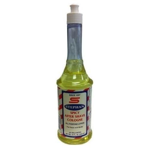 Stephan men's spicy after shave lotion cologne in a 15 oz bottle, natural grooming product with a spicy scent.