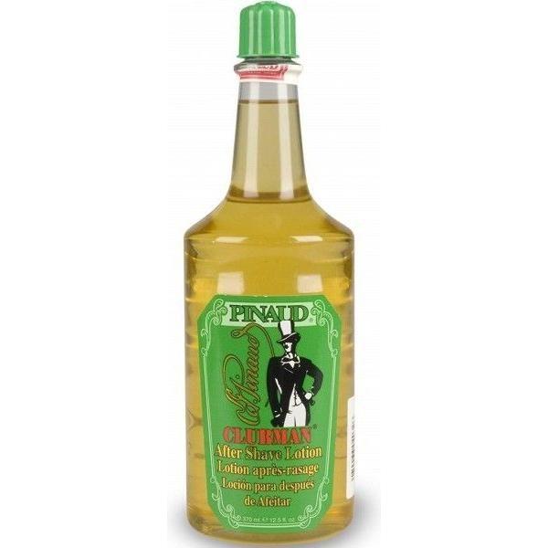 Clubman Pinaud After Shave Lotion in a 12.5 oz bottle, featuring classic formula for soothing and refreshing skin after shaving.