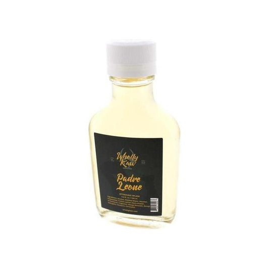 Wholly Kaw Padre Leone After Shave Splash in 3.4 oz bottle, featuring a classic after shave splash from Pasteur Pharmacy.