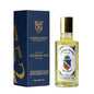 Caswell-Massey Gold Cap aftershave in a 3 oz bottle with green cap, part of Pasteur Pharmacy collection, shown in the image.