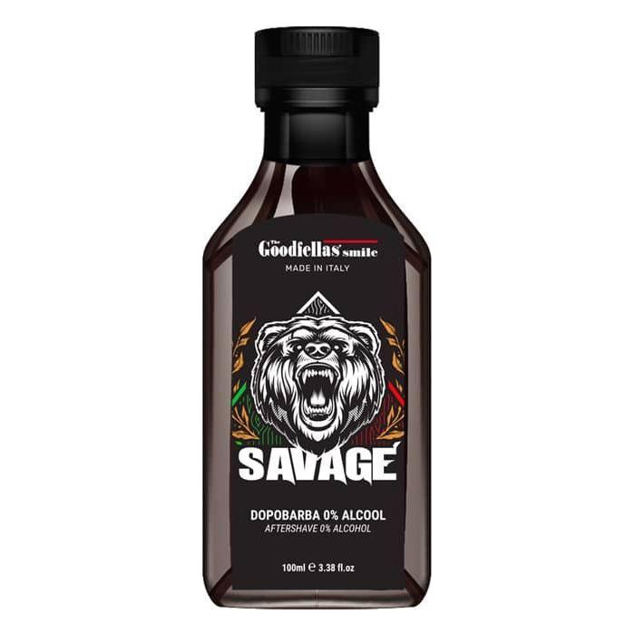 Pasteur Pharmacy The Goodfellas' Smile Savage aftershave set with alcohol-based and alcohol-free splash bottles, 3-4 oz.