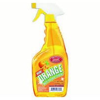 Orange multi-purpose cleaner by Pasteur Pharmacy in 12x22oz bottles, ideal for versatile cleaning tasks around the home.