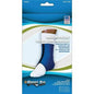 Blue Sportaid ankle brace support in neoprene for medium-sized ankles, designed for ankle stability and compression.